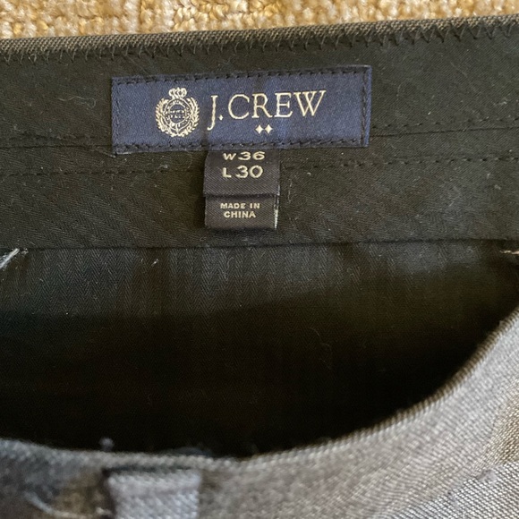 🩶⚡️ J.Crew 100% Wool Men’s Gray Dress Pants Sz 36x30 EUC Classic Office Work - Picture 3 of 8